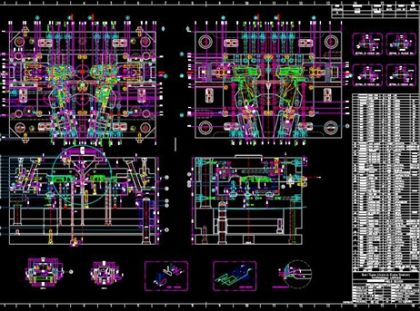 diseño de molde dibujo de molde 2d